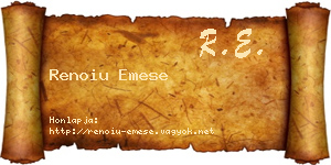 Renoiu Emese névjegykártya